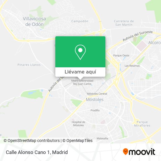 Mapa Calle Alonso Cano 1