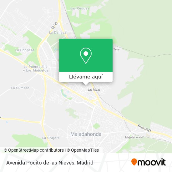Mapa Avenida Pocito de las Nieves