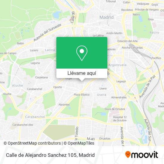 Mapa Calle de Alejandro Sanchez 105