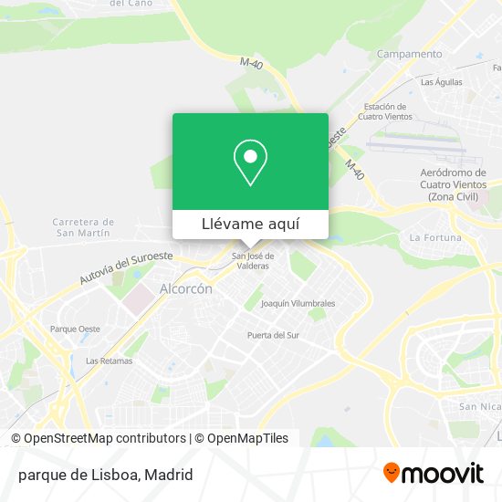 Cómo llegar a parque de Lisboa en Alcorcón en Autobús, Tren o Metro?