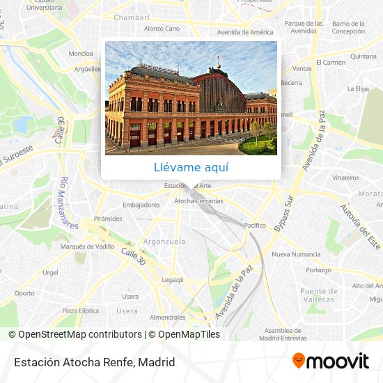 ¿Cómo llegar a Estación Atocha Renfe en Madrid en Metro, Autobús, Tren o Tren ligero?