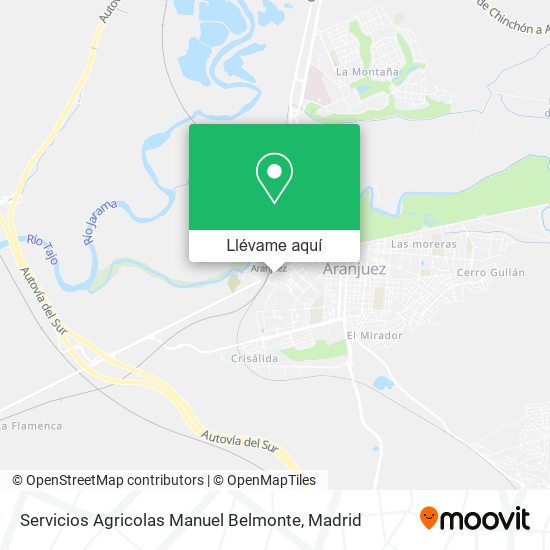 Mapa Servicios Agricolas Manuel Belmonte