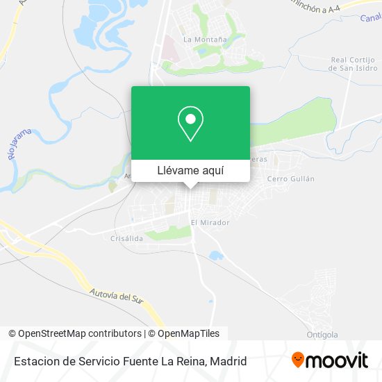 Mapa Estacion de Servicio Fuente La Reina