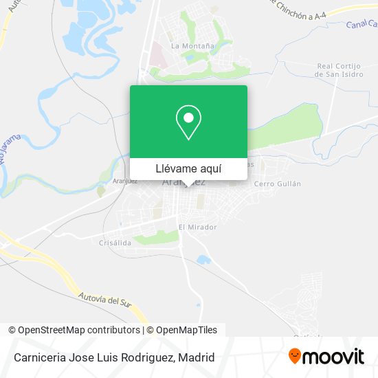 Mapa Carniceria Jose Luis Rodriguez