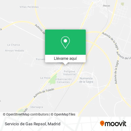 Mapa Servicio de Gas Repsol
