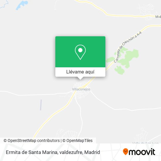 Mapa Ermita de Santa Marina, valdezufre