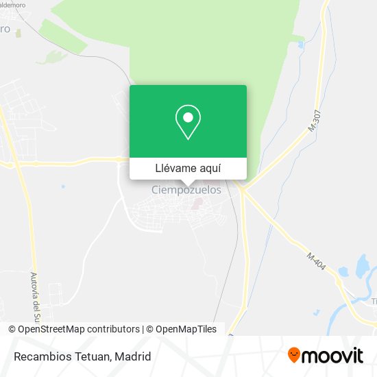 Mapa Recambios Tetuan
