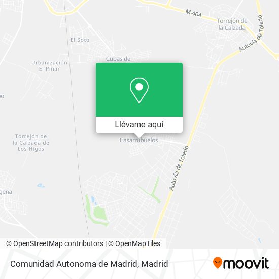 Mapa Comunidad Autonoma de Madrid