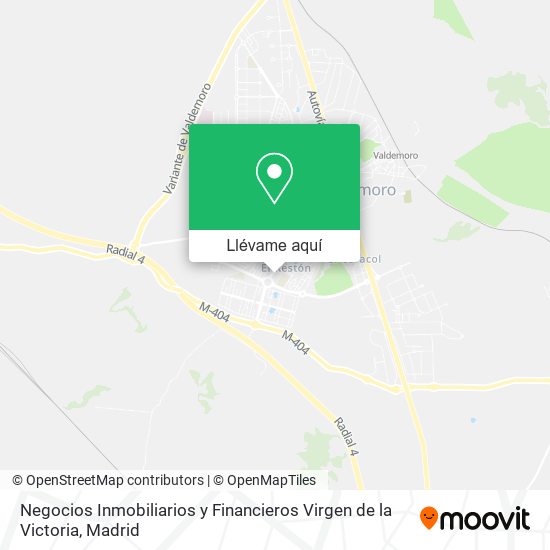 Mapa Negocios Inmobiliarios y Financieros Virgen de la Victoria