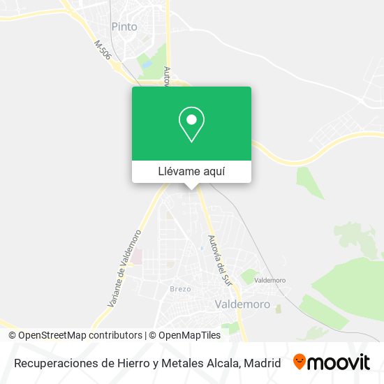 Mapa Recuperaciones de Hierro y Metales Alcala