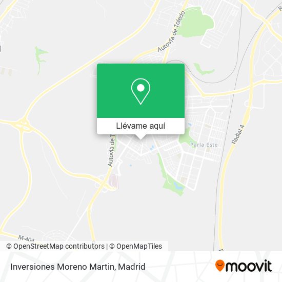 Mapa Inversiones Moreno Martin
