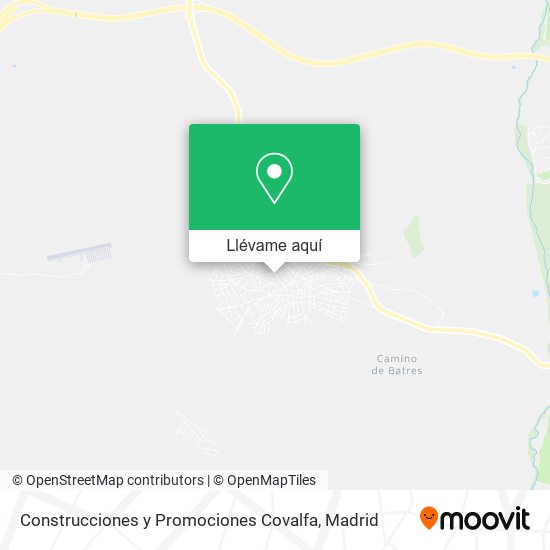 Mapa Construcciones y Promociones Covalfa