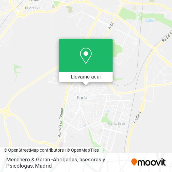 Mapa Menchero & Garán -Abogadas, asesoras y Psicólogas