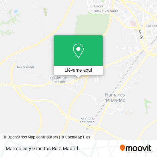 Mapa Marmoles y Granitos Ruiz