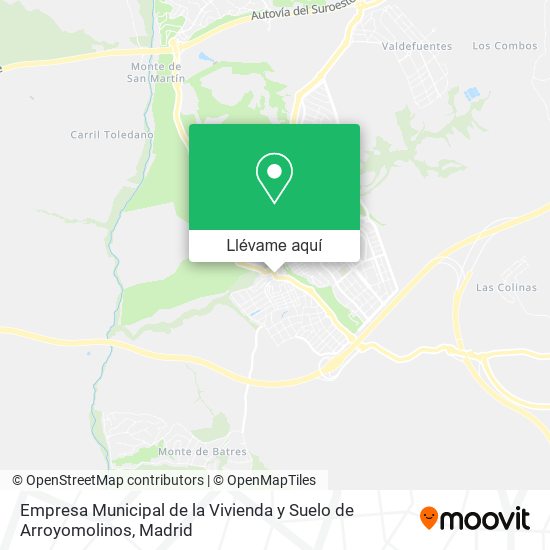 Mapa Empresa Municipal de la Vivienda y Suelo de Arroyomolinos