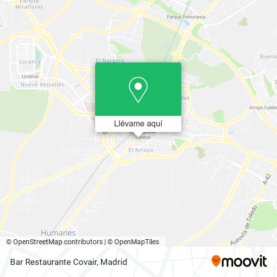 Mapa Bar Restaurante Covair