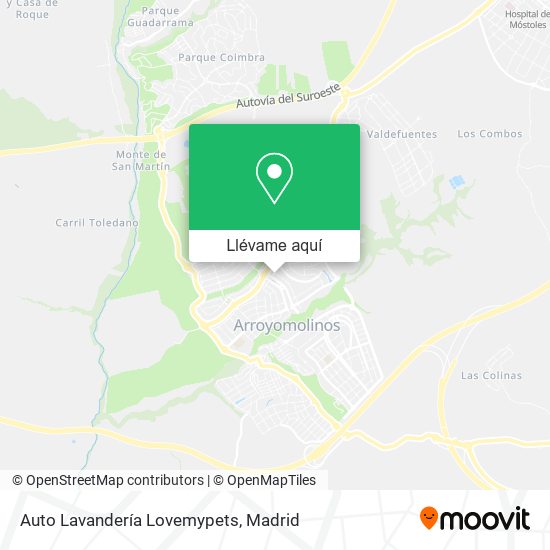 Mapa Auto Lavandería Lovemypets