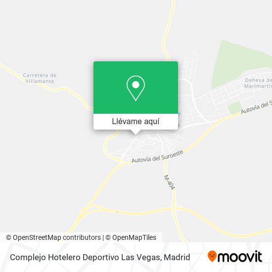 Mapa Complejo Hotelero Deportivo Las Vegas