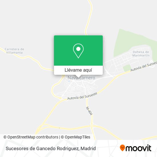 Mapa Sucesores de Gancedo Rodriguez