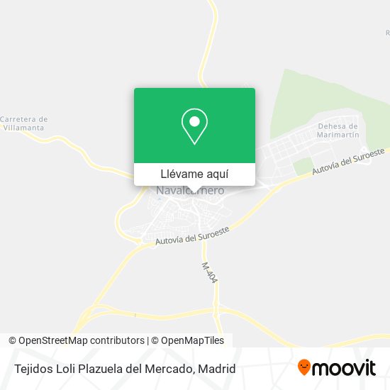 Mapa Tejidos Loli Plazuela del Mercado