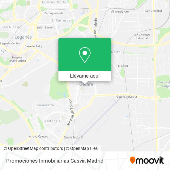 Mapa Promociones Inmobiliarias Casvir