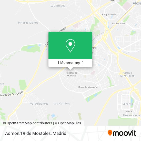 Mapa Admon.19 de Mostoles