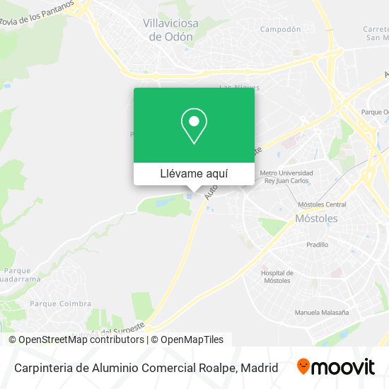 Mapa Carpinteria de Aluminio Comercial Roalpe