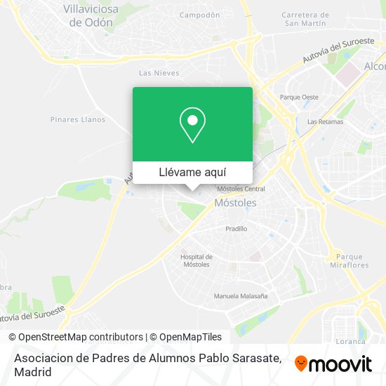 Mapa Asociacion de Padres de Alumnos Pablo Sarasate