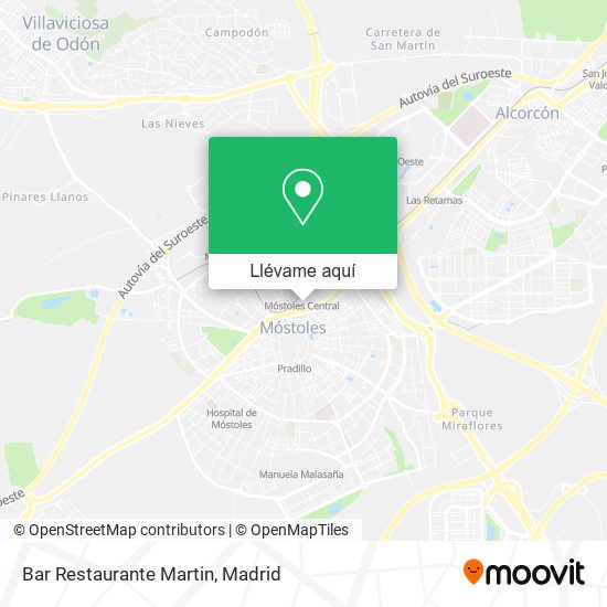 Mapa Bar Restaurante Martin