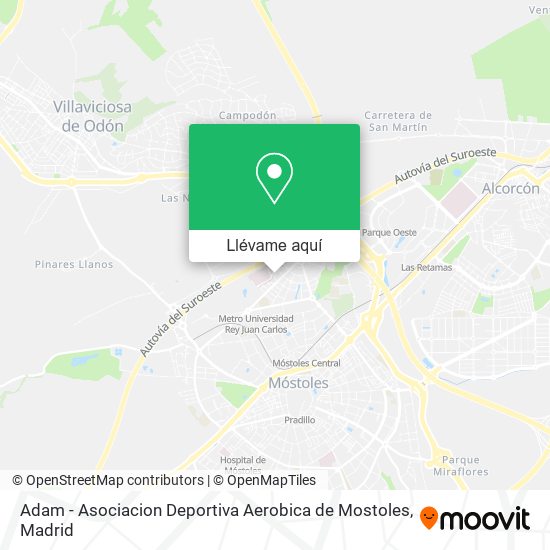 Mapa Adam - Asociacion Deportiva Aerobica de Mostoles