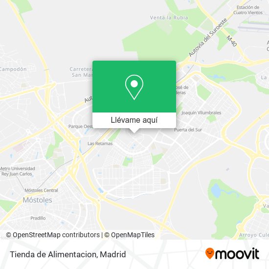 Mapa Tienda de Alimentacion