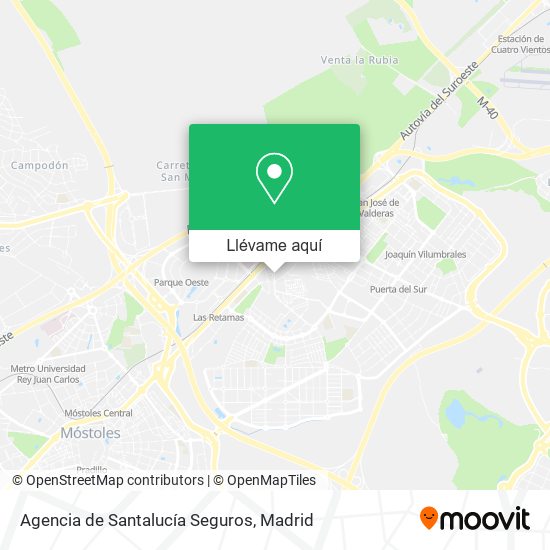 Mapa Agencia de Santalucía Seguros