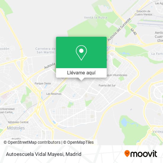 Mapa Autoescuela Vidal Mayesi