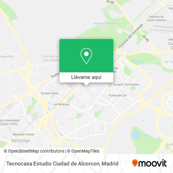 Mapa Tecnocasa Estudio Ciudad de Alcorcon