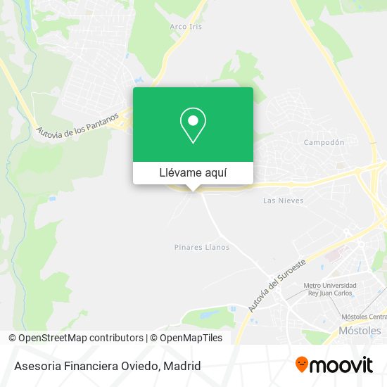 Mapa Asesoria Financiera Oviedo