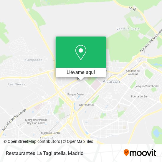 Mapa Restaurantes La Tagliatella