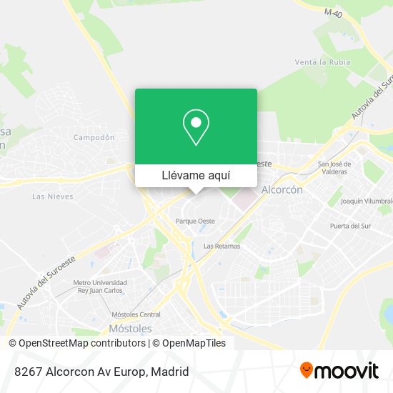 Mapa 8267 Alcorcon Av Europ