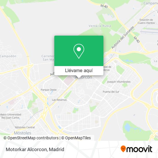 Mapa Motorkar Alcorcon