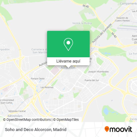 Mapa Soho and Deco Alcorcon