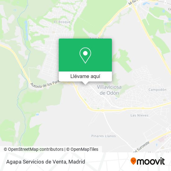 Mapa Agapa Servicios de Venta