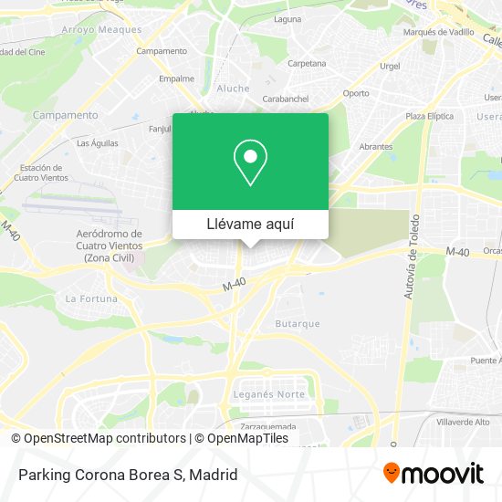 Mapa Parking Corona Borea S