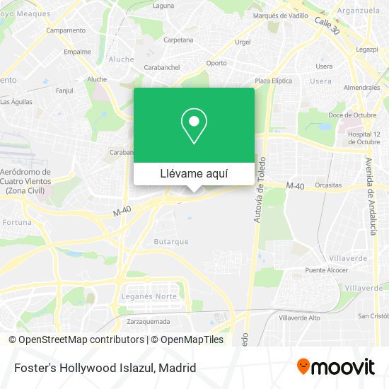Mapa Foster's Hollywood Islazul