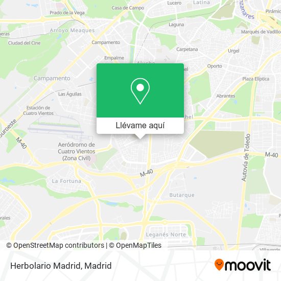 Mapa Herbolario Madrid