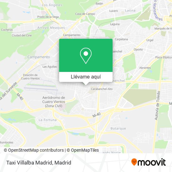 Mapa Taxi Villalba Madrid