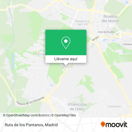 Mapa Ruta de los Pantanos
