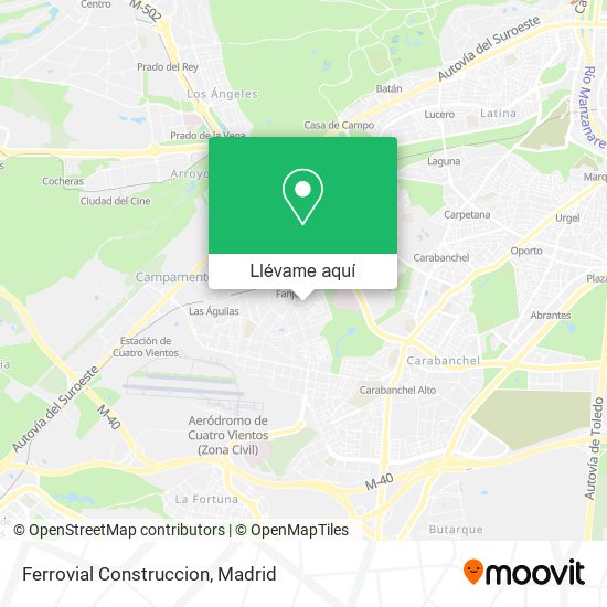 Mapa Ferrovial Construccion