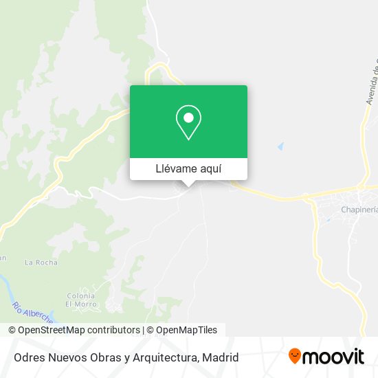 Mapa Odres Nuevos Obras y Arquitectura