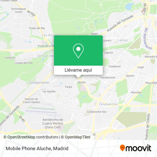 Mapa Mobile Phone Aluche