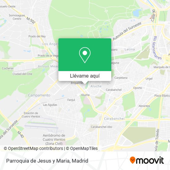 Mapa Parroquia de Jesus y Maria