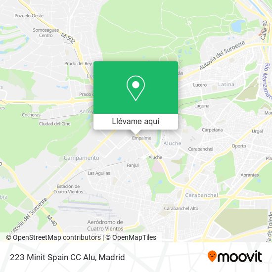 Mapa 223 Minit Spain CC Alu